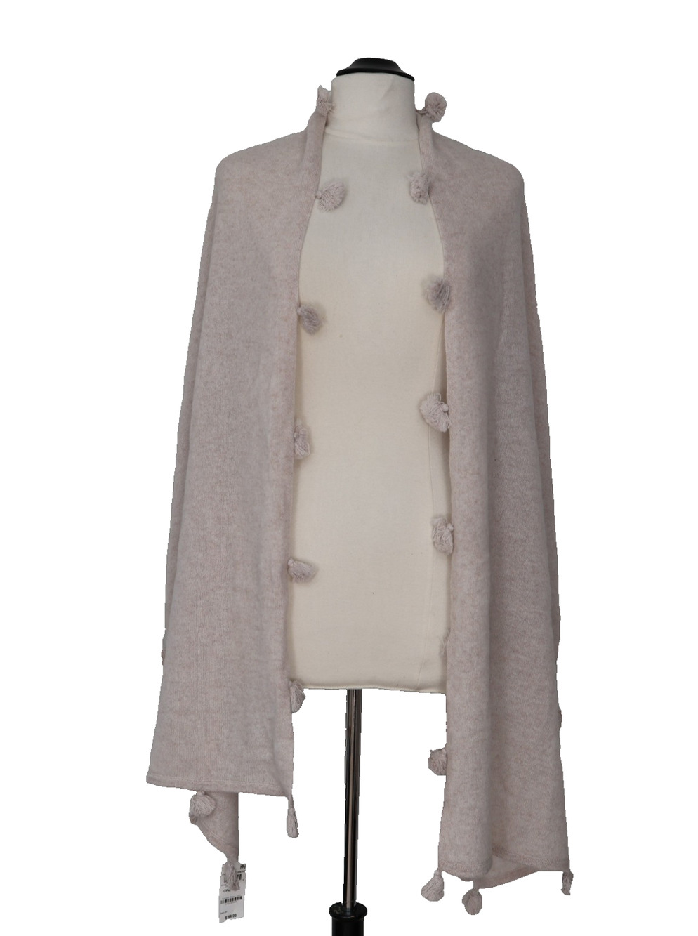 B0 NWT New CHARTER CLUB Luxury Cashmere Cream Brioche Scarf Shawl 80”x 20” $199